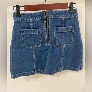 Madewell denim skirt